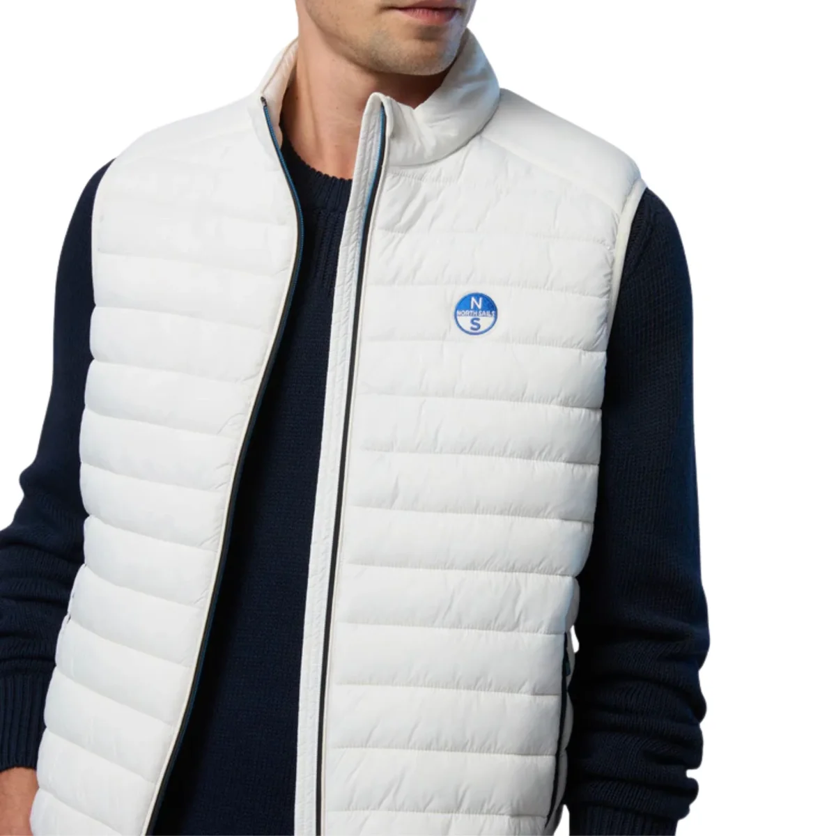 North Sails smanicato vest giubbino piumino leggero gilet zephyr antivento acqua 603347-0144 - immagine 5