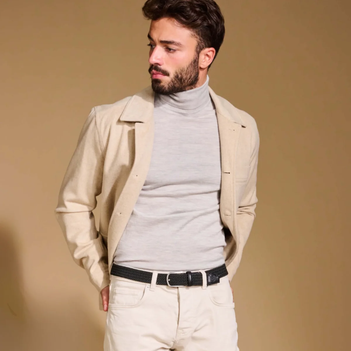 La Boucle cintura intrecciata con fibbia in metallo premium box regalo Londra nero - immagine 3