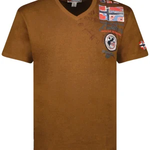 Geographical Norway Maglia Manica Corta Verde Uomo