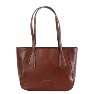 The Bridge Maddalena Shopping Bag Marrone Donna