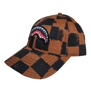 Sprayground cappello baseball VANQUISH CAP BROWN cotone marrone
