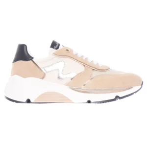 Manila Grace Sneaker Pelle Scamosciata Marrone