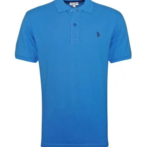 U.S. Polo Assn. T-Shirt Logo Fronte e Retro Cotone Blu