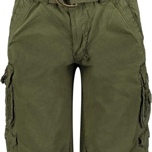 Geographical Norway Pantalone Corto Verde Uomo