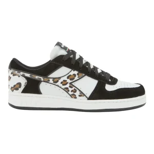 Diadora Sneakers Magic Basket Low Panther Suede Bianco