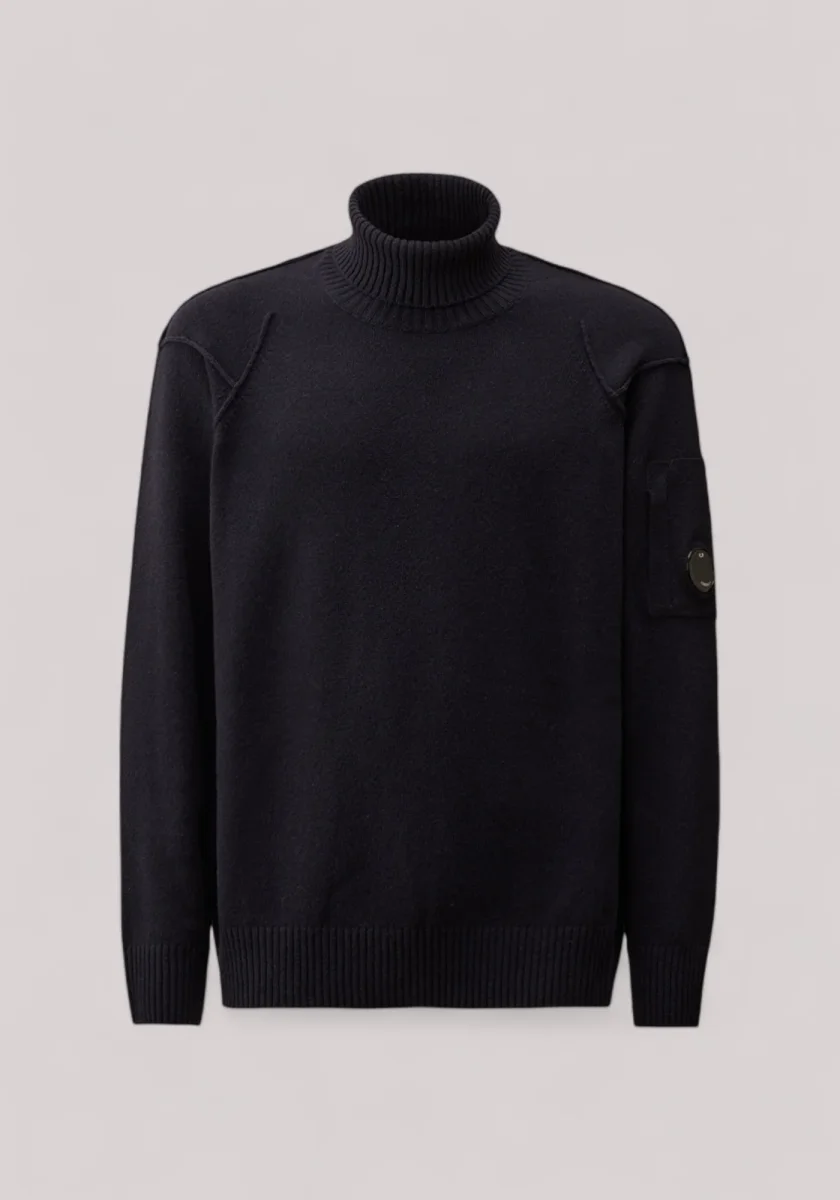 MAGLIA UOMO GIROCOLLO LAMBSWOOL BLACK