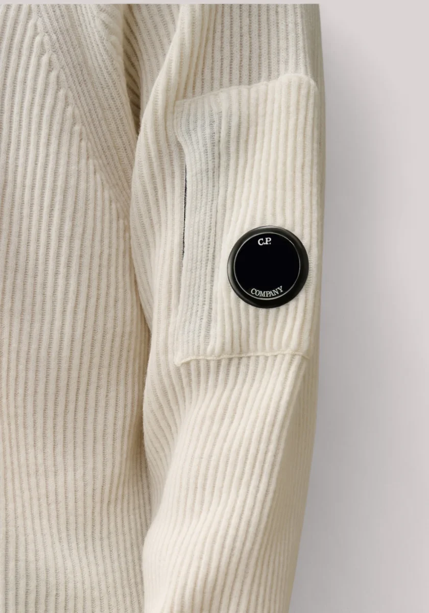 MAGLIA UOMO DOLCEVITA LAMBSWOOLL GAUZE WHITE - immagine 7