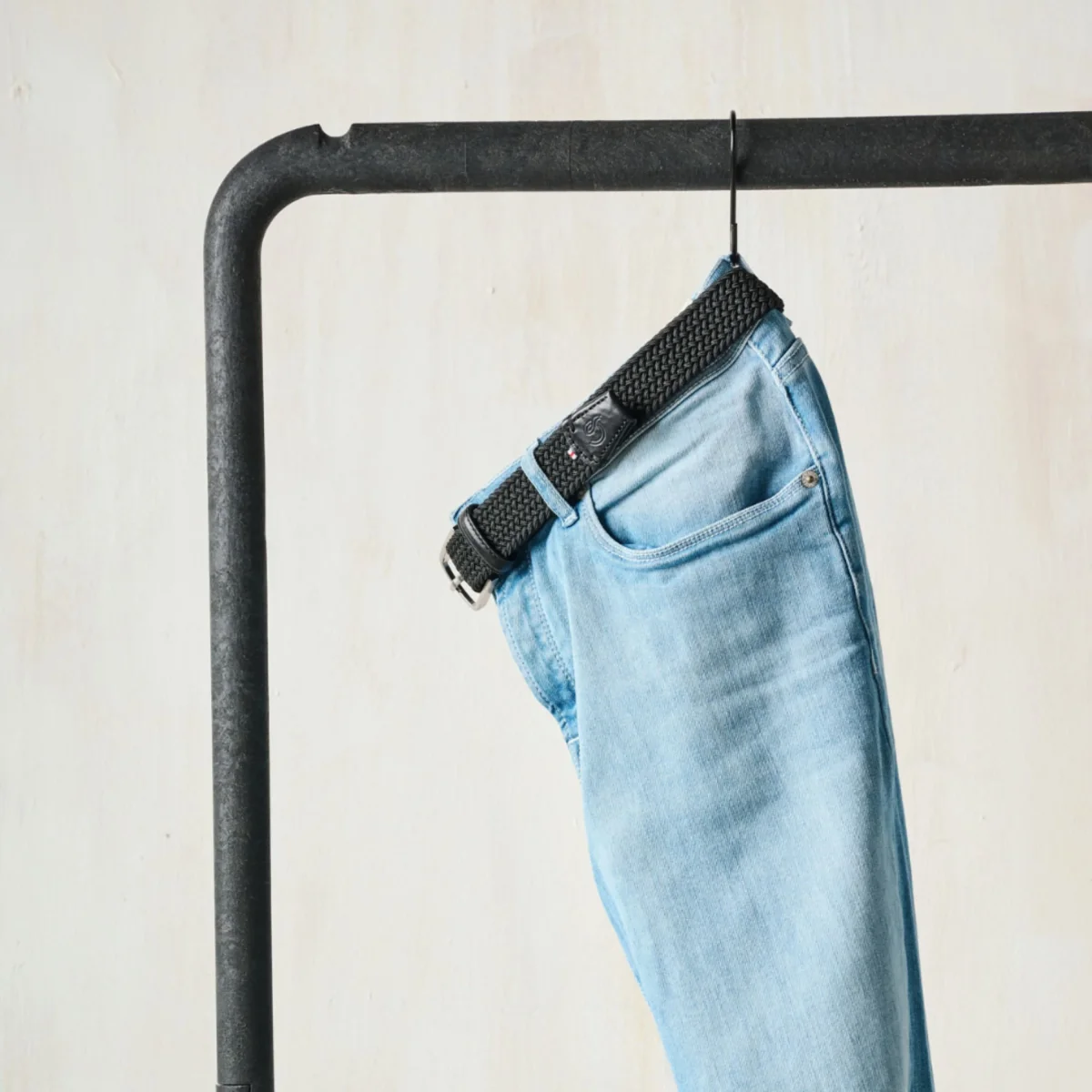 La Boucle cintura intrecciata con fibbia in metallo premium box regalo Londra nero - immagine 4