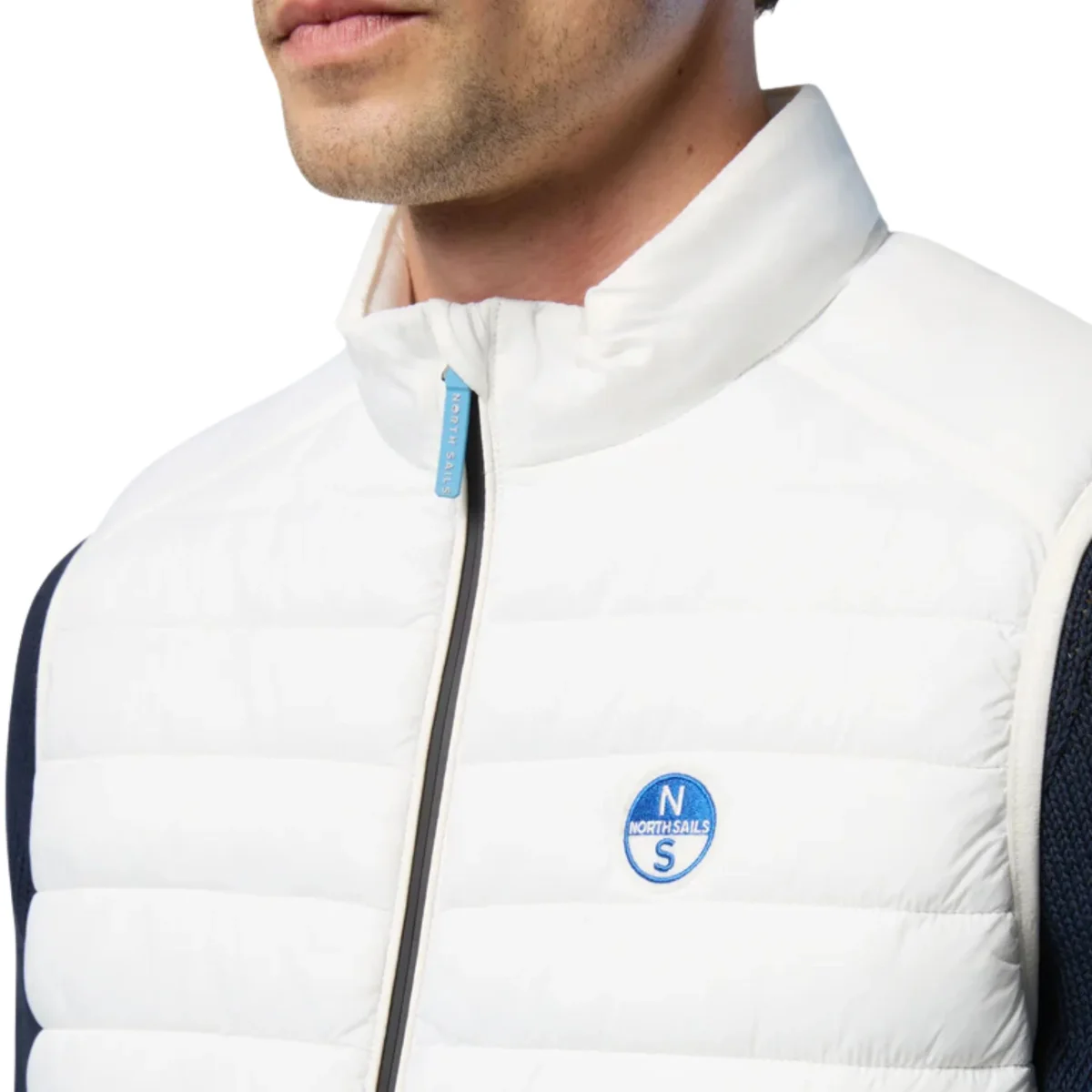 North Sails smanicato vest giubbino piumino leggero gilet zephyr antivento acqua 603347-0144 - immagine 7