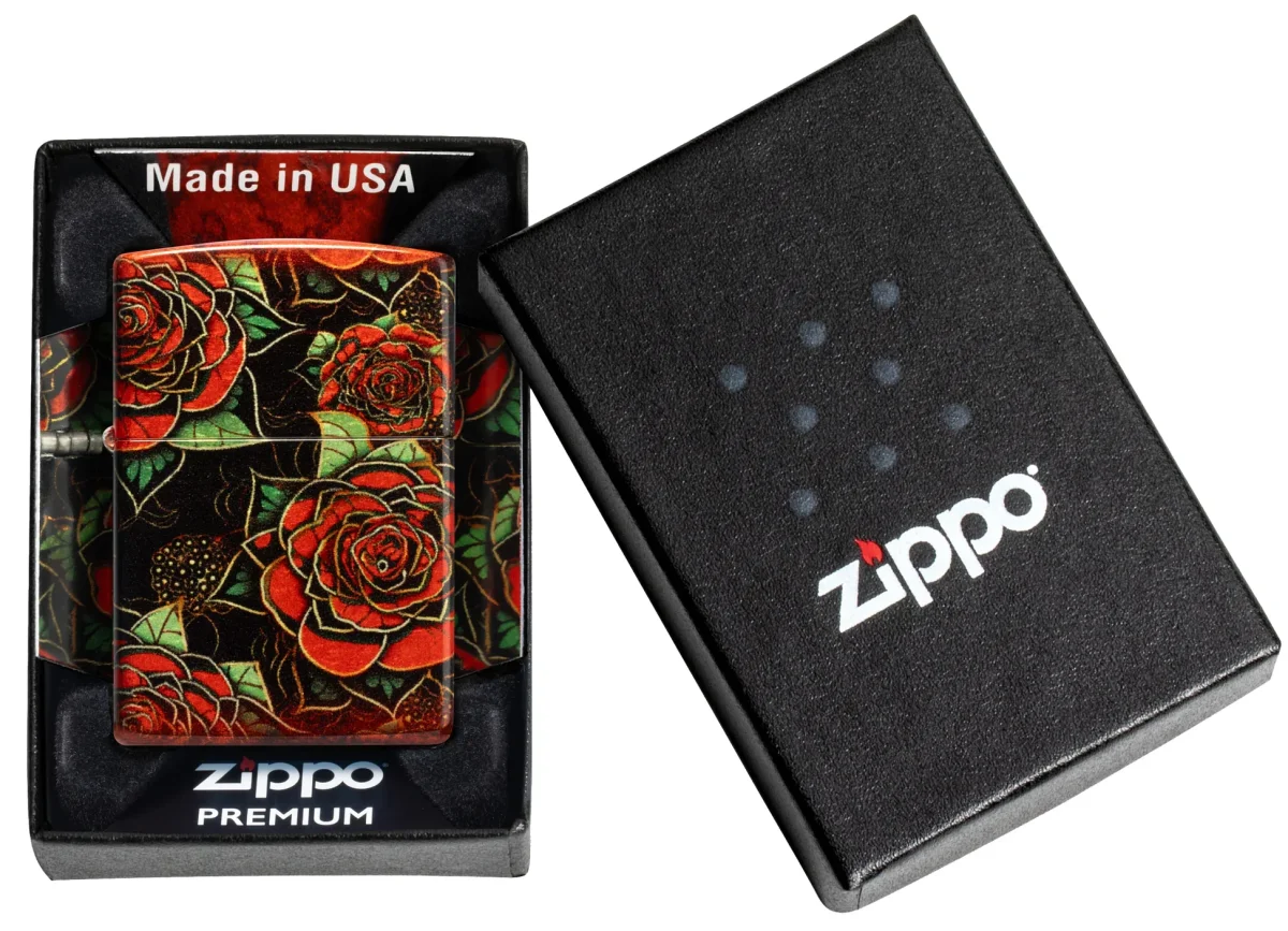 Zippo accendino Special Limited Edition 46849 roses bouquet tatoo 360° - immagine 6