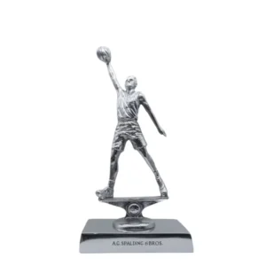 Spalding & Bros A.g. Basket Player Alluminio Fermacarte Ufficio Design Grigio Unisex