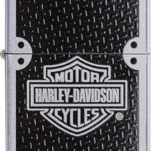 Zippo accendino Harley Davidson Antivento Ricaricabile Made In Usa Argento 24025