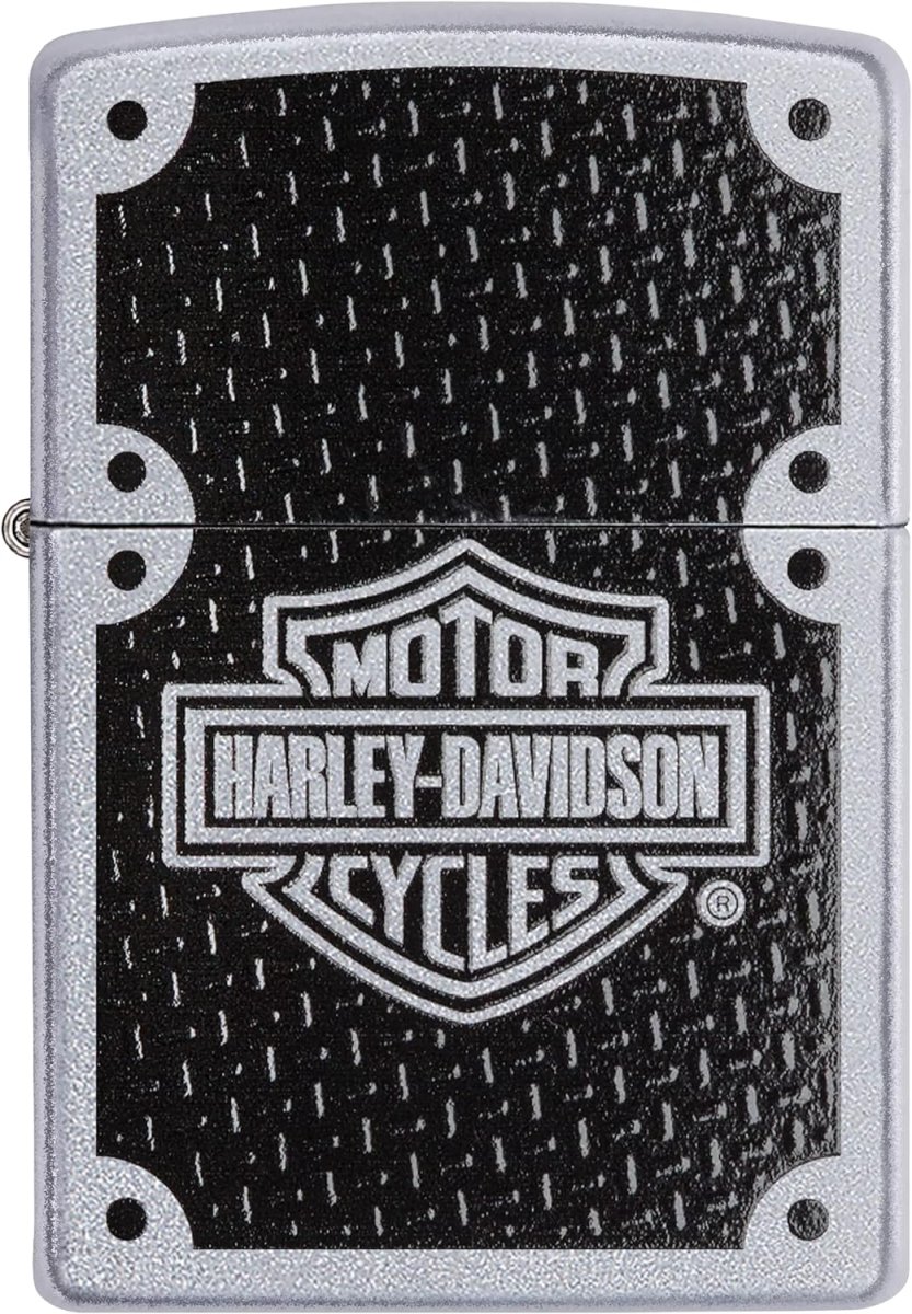Zippo accendino Harley Davidson Antivento Ricaricabile Made In Usa Argento 24025