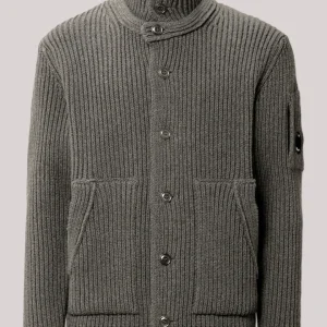 MAGLIA UOMO CARDIGAN LAMBSWOOL GUNMETAL