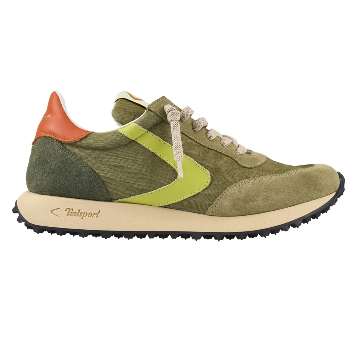 Valsport Scarpa Sneaker Casual Start Heritage Nylon Vintage Uomo Verde Militare