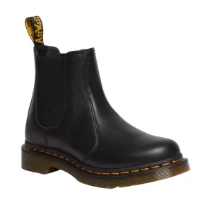 Dr. Martens Stivaletto Chelsea 2976 Black Virginia Pelle Nero Donna