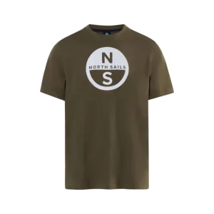 North Sails T-shirt maglia maglietta 692972 BASIC Big Logo 0441 olive