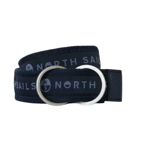 North Sails cintura belt nastro logato fibbia ring tessuto tecnico navy blu