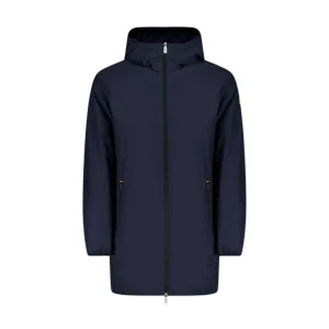 Ciesse Piumini Gunbu giacca lunga imbottita con cappuccio uomo blu