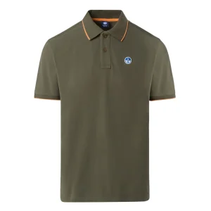 North Sails Polo maglia maglietta 692452 colletto rigato cotone biologico 0441