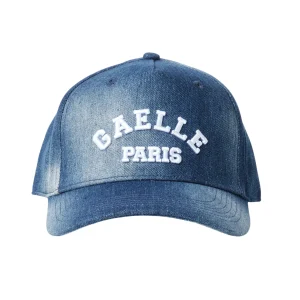 Gaelle Baseball In Cotone CAPPELLO DENIM CON VISIERA E LOGO RICAMATO