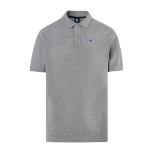 North Sails Polo maglia maglietta con logo grigio 692451 0926