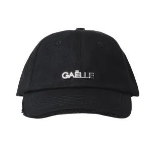 Gaelle Baseball In Cotone VISIERA SFRANGIATA E LOGO IN METALLO nero