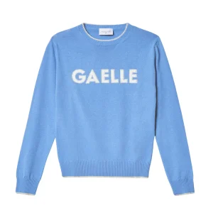 Gaelle Maglia Pullover Logo lurex donna Azzurro