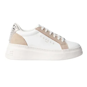 Gaelle scarpe sneakers ADDICT IN ACTION pelle INSERTI SUEDE E STRASS safari