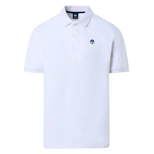North Sails Polo maglia maglietta con logo 692451 bianco 0101