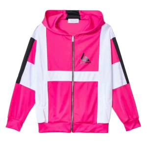 Gaelle Giubbino triacetato all zip con cappuccio street fucsia