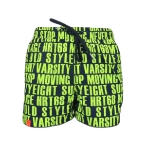 Sun68 Costume da Bagno 'Logo Fluo' Blu