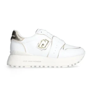 Liu Jo Scarpe Maxi Wonder 85 Sneakers in Pelle bianche
