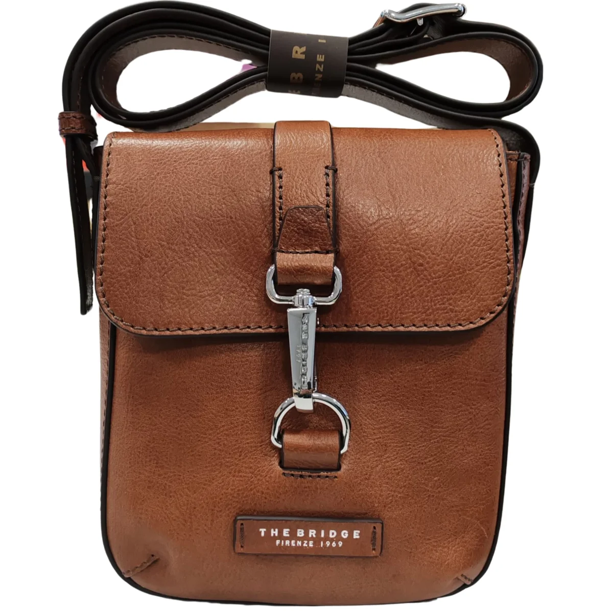The Bridge Borsello Piccolo Crossbody Uomo Linea Cesare in Pelle Marrone 451505D9 - immagine 3