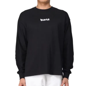 Disclaimer Maglia Manica Lunga in Jersey 54505 Felpa Nero Uomo