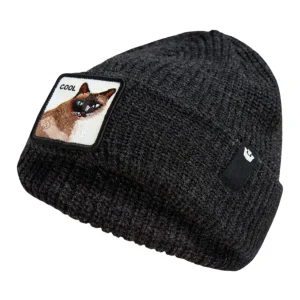Goorin Bros. Cuffia Beanie 'Cool Cat' in Misto Acrilico Nero Unisex