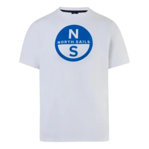 North Sails T-shirt maglia maglietta BASIC Big Logo bianca 692972 0101