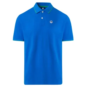 North Sails Polo maglia maglietta 692452 colletto rigato cotone biologico 0760