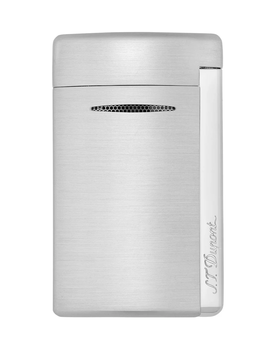 S.t.dupont Accendino gas Minijet Effetto Brushed Argento Unisex