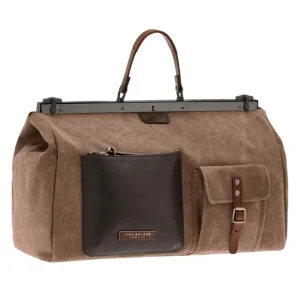 The Bridge Duffle Bag Carver In Tessuto Marrone Uomo