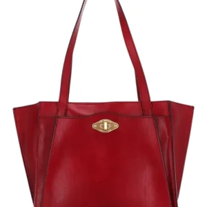 The Bridge Shopping In Pelle Linea Barbara Rosso Donna