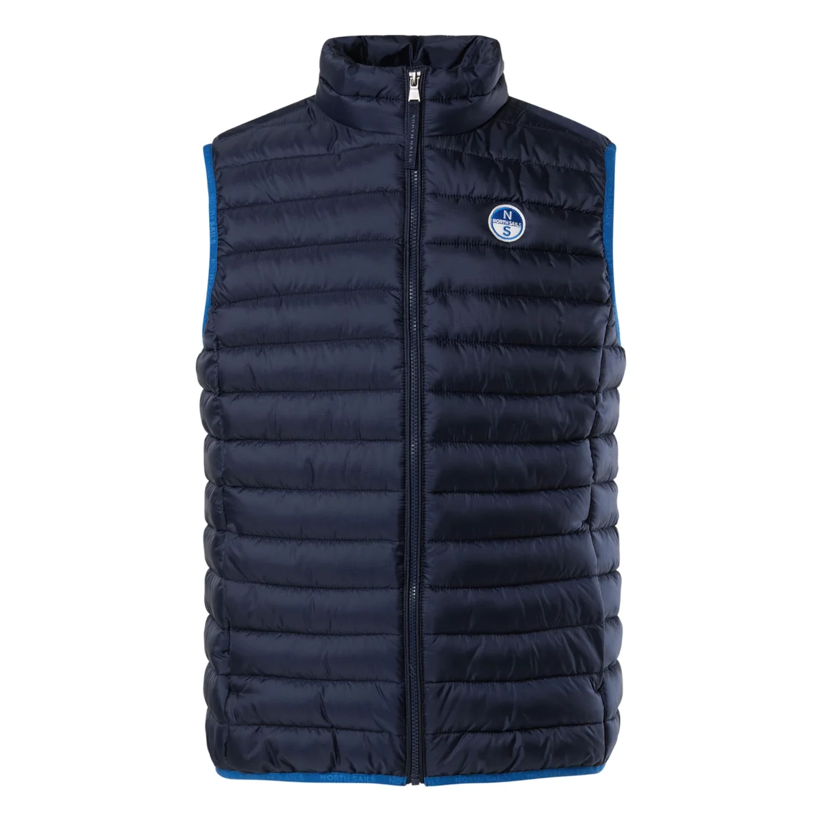 North Sails Gilet Smanicato Zip Crozet Vest tecnico outdoor antivento Tech 603272 0802 navy