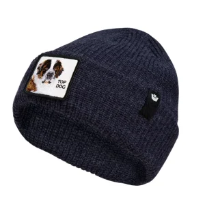 Goorin Bros. Cuffia Beanie 'The Top Dog' in Misto Acrilico Blu Galattico Unisex