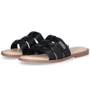 Liu Jo Scarpe ciabatte Amira 932 Sandali nero black saffiano