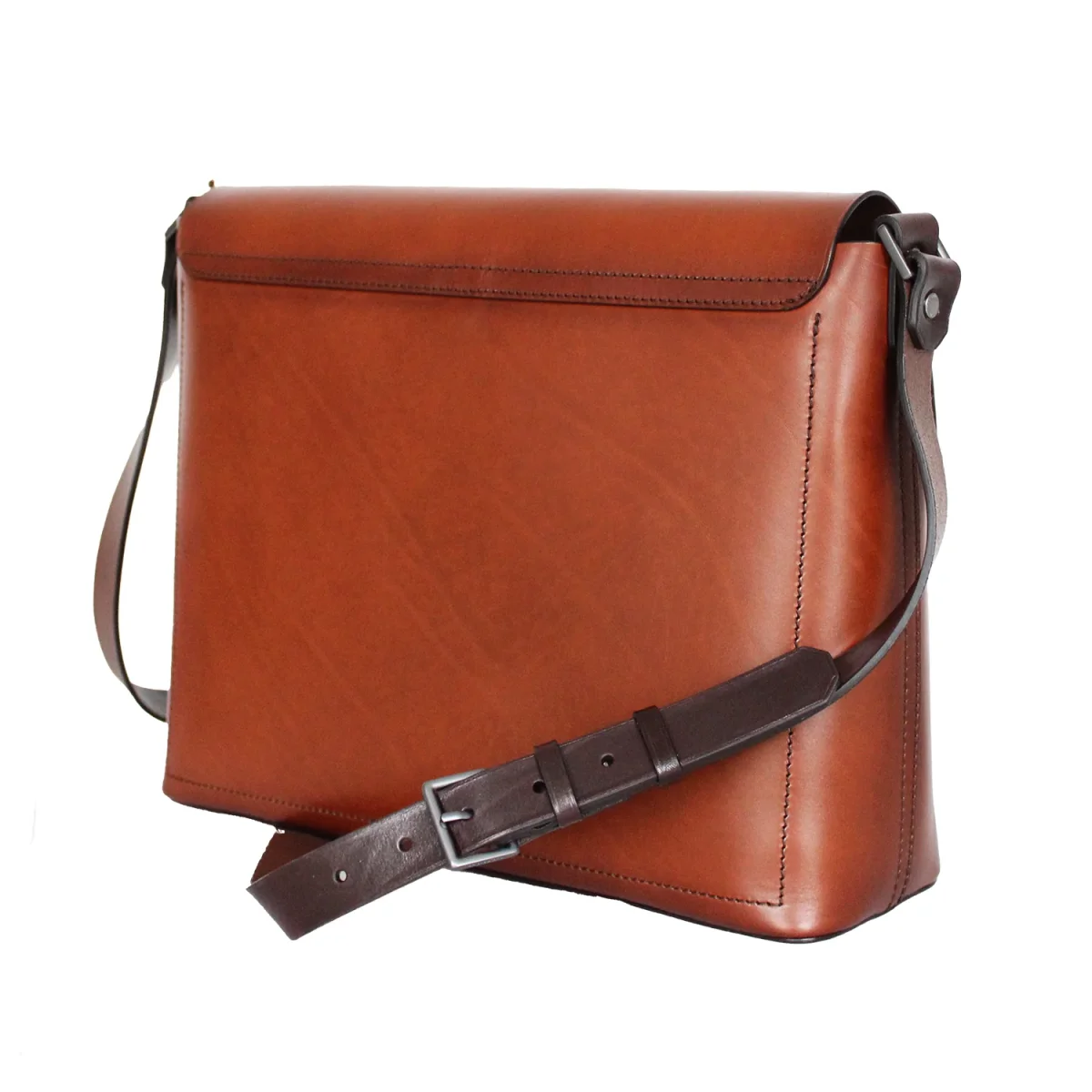 The Bridge Cartella Messenger Lorenzo in Pelle Marrone Uomo - immagine 4