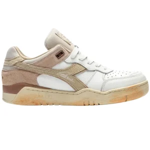 Diadora Sneakers B.560 Dino Russo Limited Edition in Pelle Bianco Beige