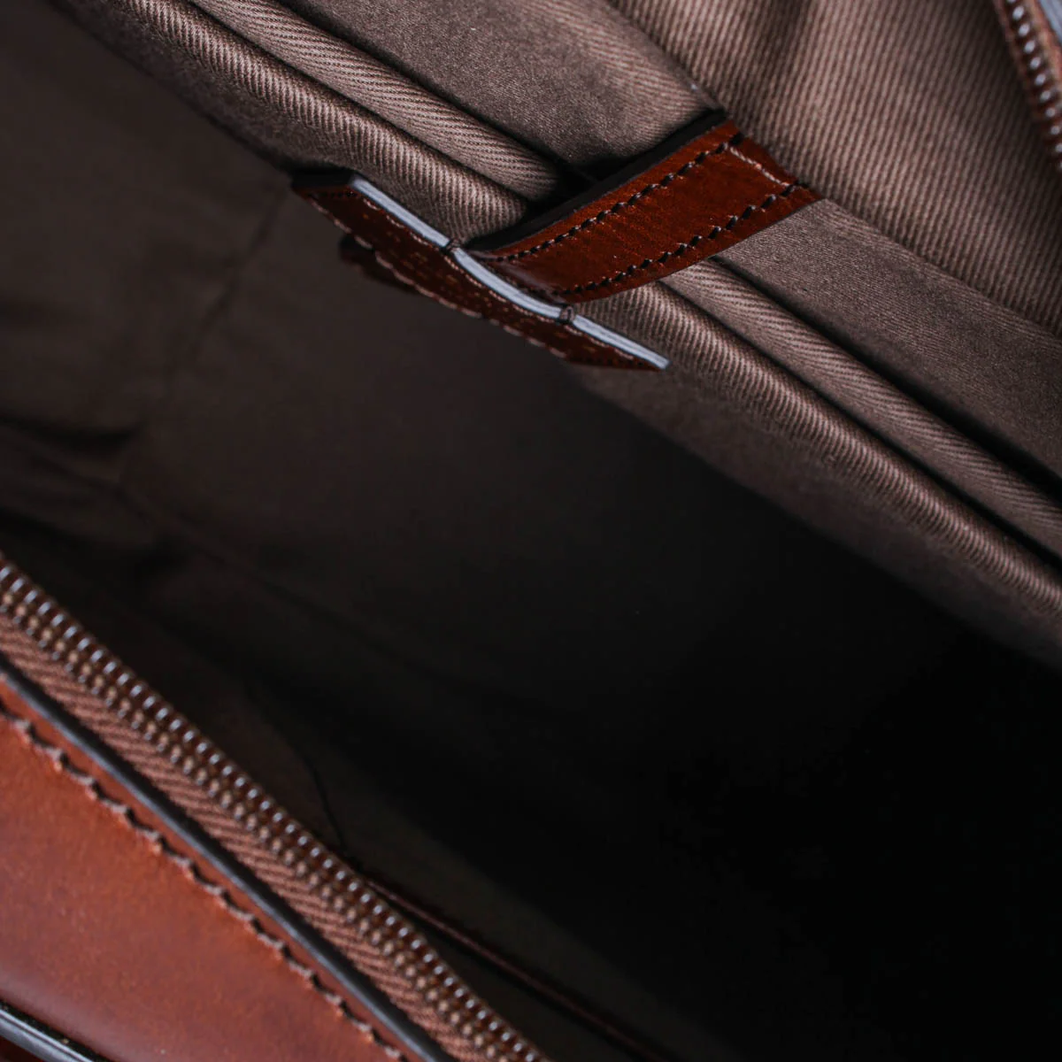 The Bridge Cartella Ventiquattrore in Pelle Marrone Uomo - immagine 6