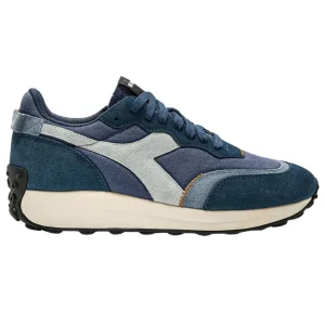 Diadora Sneakers Race Suede SW in Pelle Scamosciata Blu