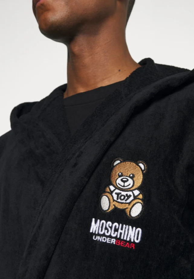 Moschino Underbear Underwear Spugna Logo Bear Cotone Nero uomo - immagine 6