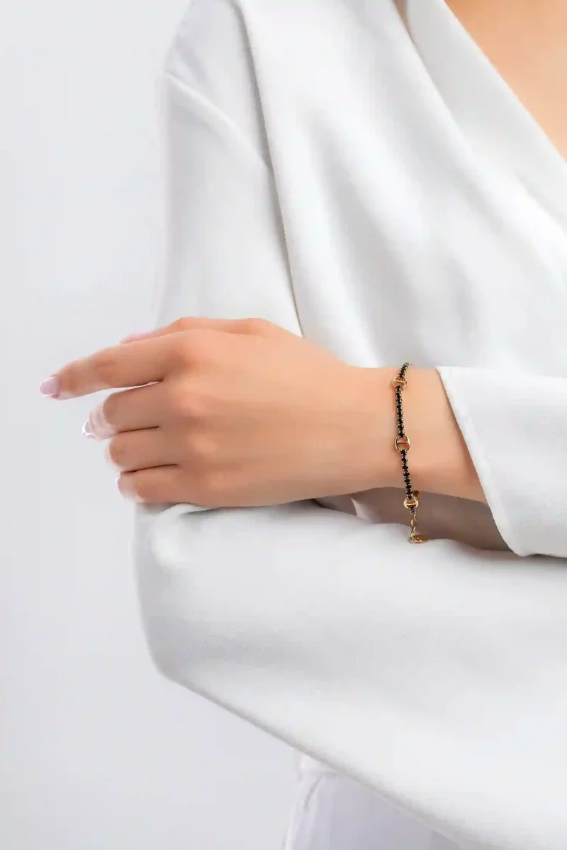 Brosway Bracciale Tennis Acciaio Simbolo lucchetto Collezione Desideri oro nero BEI079 - immagine 4